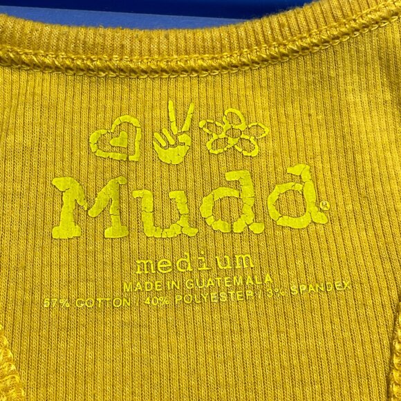 Vintage Y2K Mudd Womens Layering Tank Top Medium Mid Length Elena Ribbed Stretch - Picture 9 of 9
